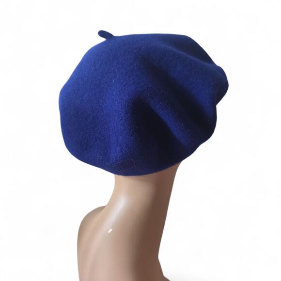Gucci Blue GG logo charm Wool Beret M sz main image 5